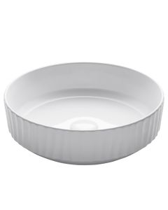 15 3/4" Round Vessel Ceramic Bathroom Sink in White