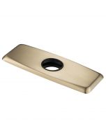 Deck Plate for Bathroom Faucet in Brushed Gold
