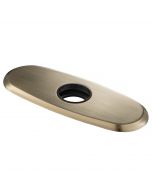 Deck Plate for Bathroom Faucet in Brushed Gold