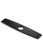 10-inch  Deck Plate for Kitchen Faucet in Black Stainless Steel
