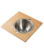 Workstation Serving Board Set with Stainless Steel Mixing Bowl for Kitchen Sink