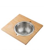 Workstation Kitchen Sink Serving Board Set with Stainless Steel Colander
