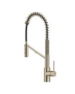 2-in-1 Commercial Style Pull-Down Single Handle Water Filter Kitchen Faucet for Reverse Osmosis or Water Filtration System in Spot-Free Antique Champagne Bronze