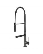 Commercial Style Pull-Down Single Handle Kitchen Faucet with Pot Filler in Matte Black / Spot Free Black Stainless Steel 
