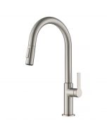 Single Handle Pull-Down Kitchen Faucet in Spot Free Stainless Steel