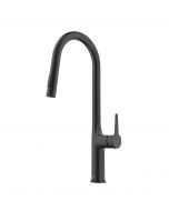 Tall Modern Pull-Down Single Handle Kitchen Faucet in Matte Black