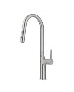 Tall Modern Pull-Down Single Handle Kitchen Faucet in Spot Free Stainless Steel