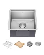 Workstation 17" Undermount 16 Gauge Stainless Steel Single Bowl Kitchen Sink with Accessories