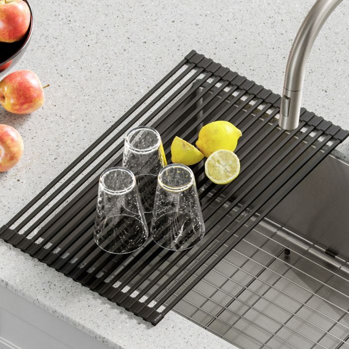 Buy Multipurpose OverSink RollUp Dish Drying Rack Kraus