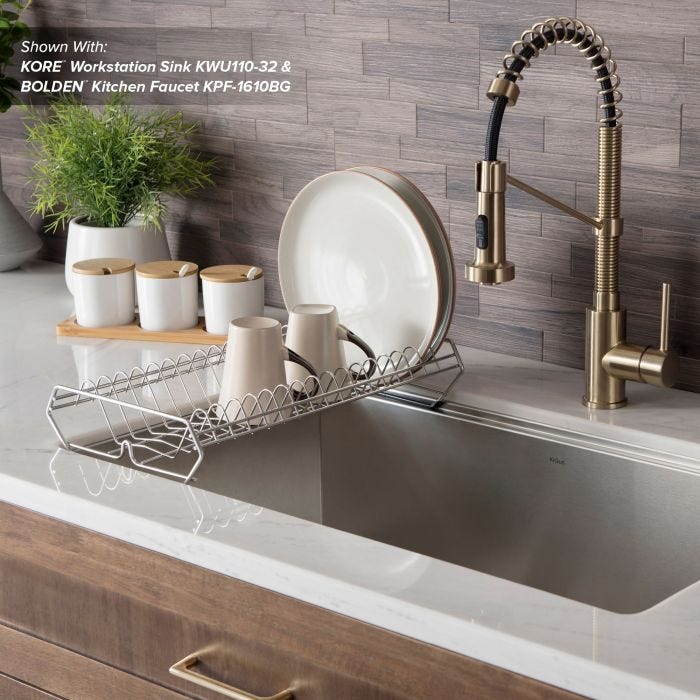 Inside the sink dish rack clearance