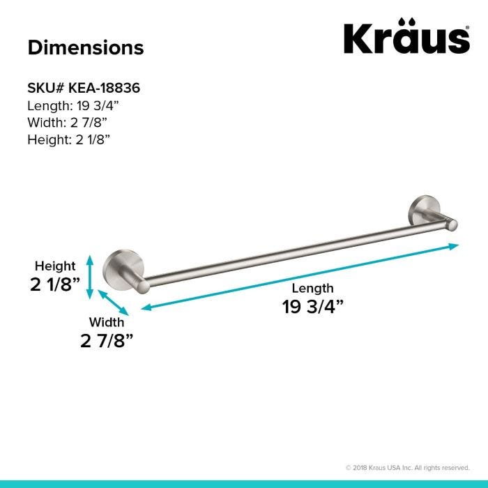 Average height of elastischer a towel bar