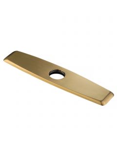 10-inch Deck Plate for Kitchen Faucet in Brushed Brass