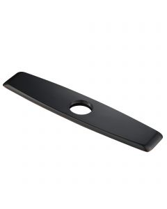 10" Deck Plate for Kitchen Faucet in Black Stainless Steel