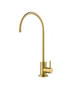 Purita 100% Lead-Free Kitchen Water Filter Faucet in Brushed Brass