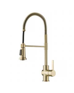 Commercial Style Kitchen Faucet in Spot Free Antique Champagne Bronze