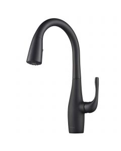 KRAUS Esina™ Matte Black Finish Dual Function Pull-Down Kitchen Faucet
