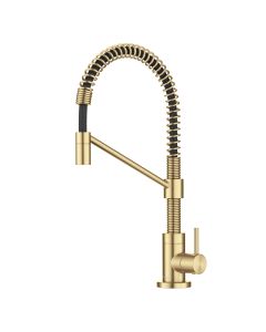 Single Handle Drinking Water Filter Faucet for Reverse Osmosis or Water Filtration System in Brushed Brass