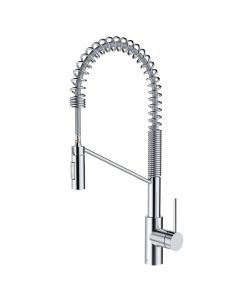 KRAUS Oletto™ Single Handle Pull Down Commercial Kitchen Faucet in Chrome Finish
