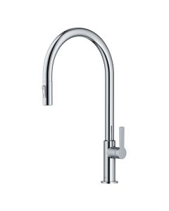 High-Arc Single Handle Pull-Down Kitchen Faucet in Chrome
