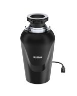 Continuous Feed Garbage Disposal with 3/4 HP Ultra-Quiet Motor for Kitchen Sinks with Power Cord and Flange Included