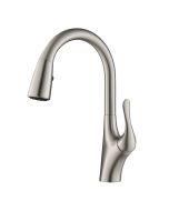 Transitional Single Handle Pull-Down Kitchen Faucet in Spot Free Stainless Steel