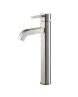 Single Handle Vessel Bathroom Faucet in Satin Nickel