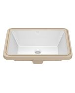 Elavo 20 1/4" Rectangular Porcelain Ceramic Undermount Bathroom Sink.