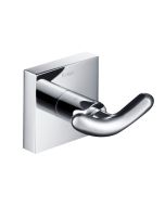 Bathroom Robe and Towel Double Hook in Chrome