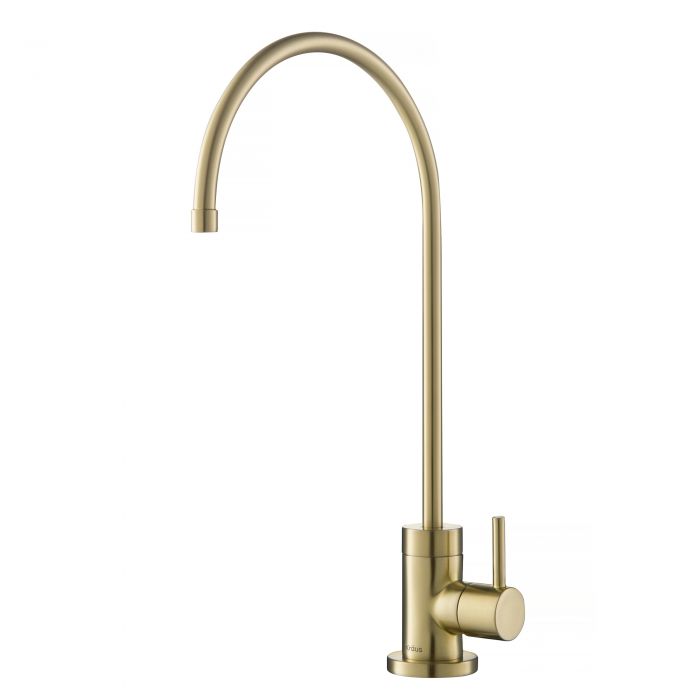 Brushed Gold Brass Lead-free Public Drinking Fountain Faucet Water Filters Tap 