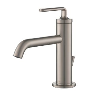 Single Handle Basin Bathroom Faucet with Lift Rod Drain in Spot Free Stainless Steel