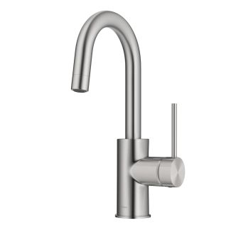 Single Handle Kitchen Bar Faucet with QuickDock Top Mount Installation Assembly in Spot Free Stainless Steel