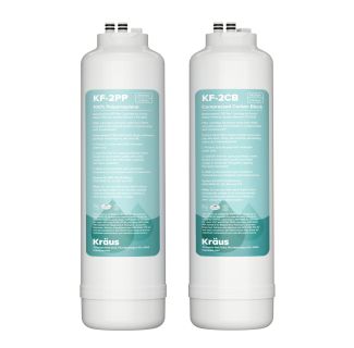 Replacement Filter Cartridges for Purita™ 2-Stage Under Sink Water Filtration System with Carbon Block and Polypropylene Filters