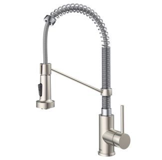KRAUS Bolden™ Commercial Style Pull-Down Faucet 18" in Stainless Steel/Chrome Finish