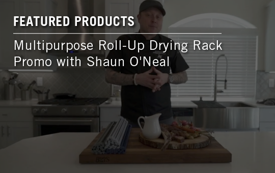 Multipurpose roll-up drying rack promo