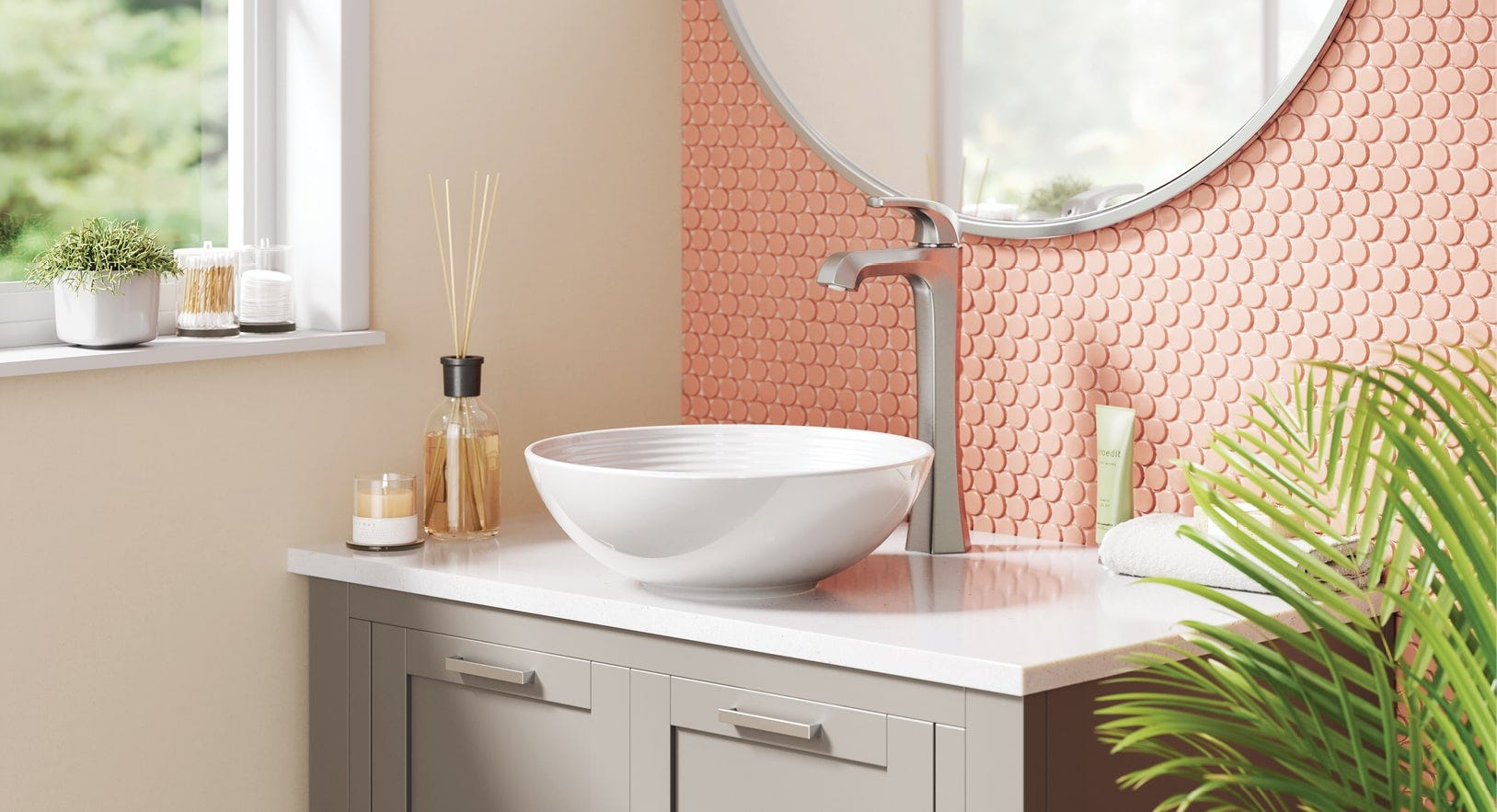 Kraus 7 Ways to Bring Color into Your Bathroom